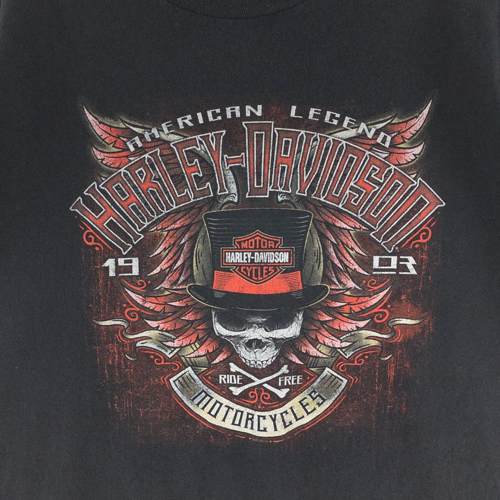 Harley-Davidson Double-sided Print Motorcycle Bike T-Shirt Men's XXL /eaa381716