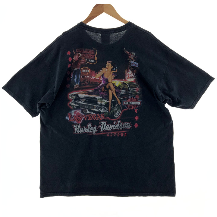 Harley Davidson Double-Sided Print Motorcycle Bike T-Shirt Men's XL /eaa381717