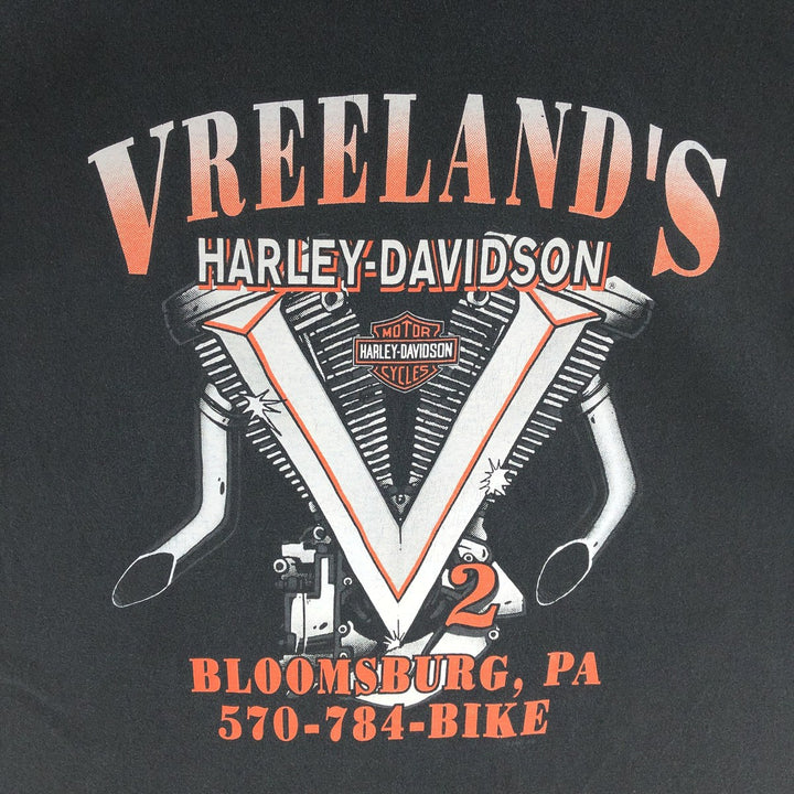 90'S Harley Davidson Double-Sided Print Motorcycle Bike T-Shirt Made in USA Men's XL Vintage /eaa381721