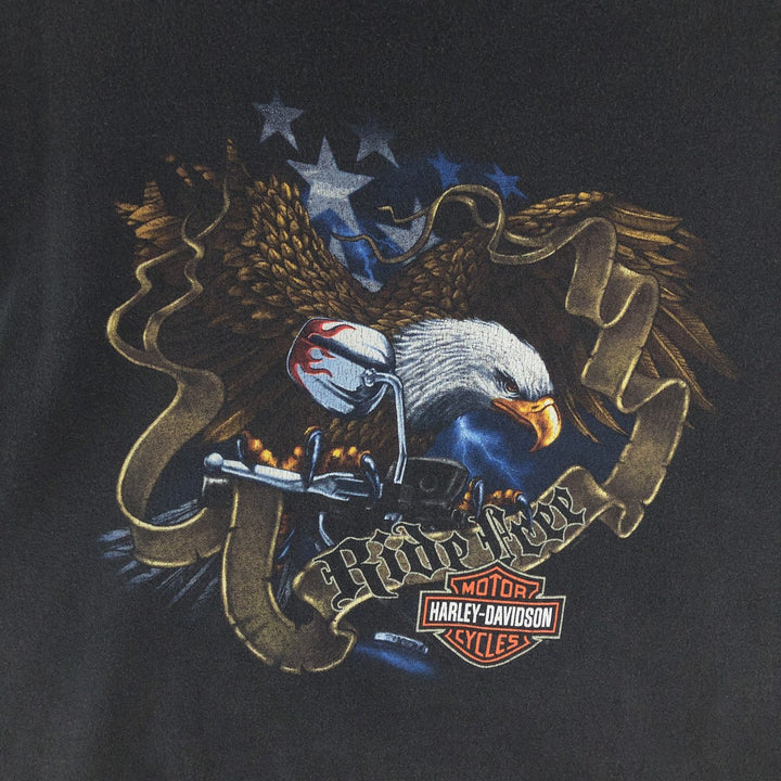 90s~00'S Harley Davidson double-sided print motorcycle bike T-shirt men's XL /eaa381723