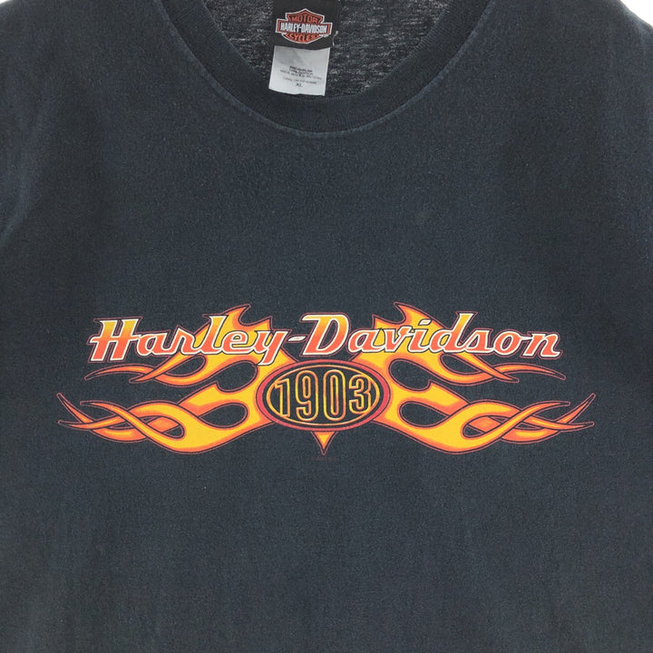 00'S Harley Davidson double-sided print motorcycle bike T-shirt made in USA men's XL /eaa381727