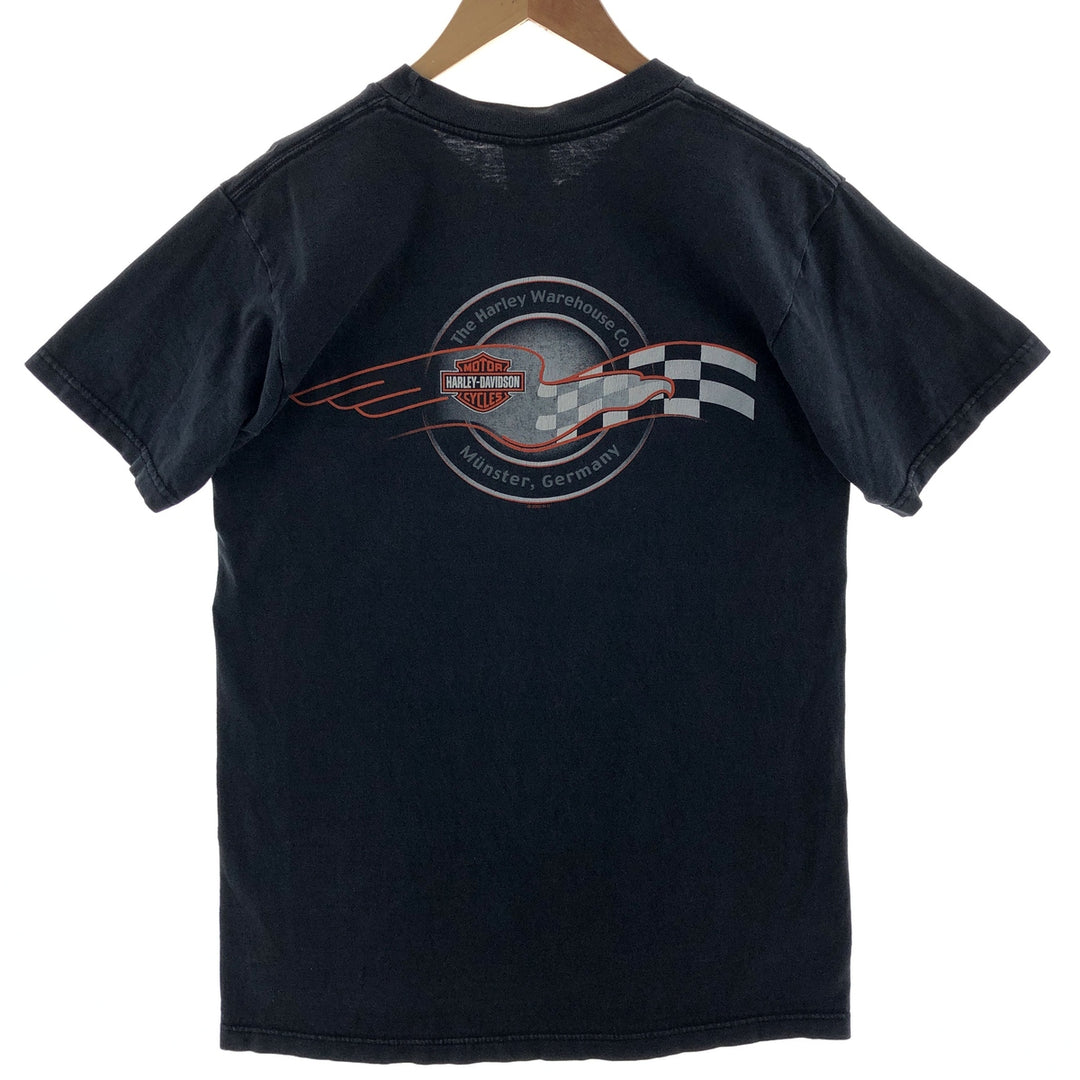 00'S Harley-Davidson Double-sided Print Motorcycle Bike T-Shirt Made in USA Men's M /eaa381737