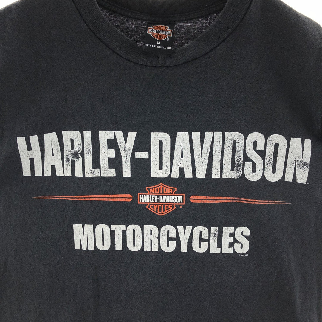 00'S Harley-Davidson Double-sided Print Motorcycle Bike T-Shirt Made in USA Men's M /eaa381737