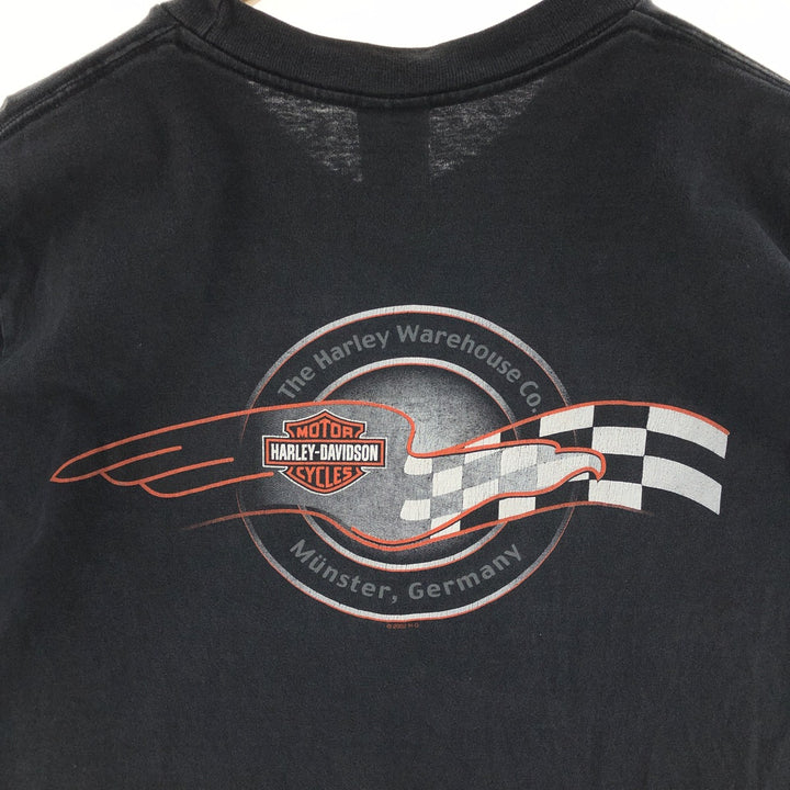 00'S Harley-Davidson Double-sided Print Motorcycle Bike T-Shirt Made in USA Men's M /eaa381737