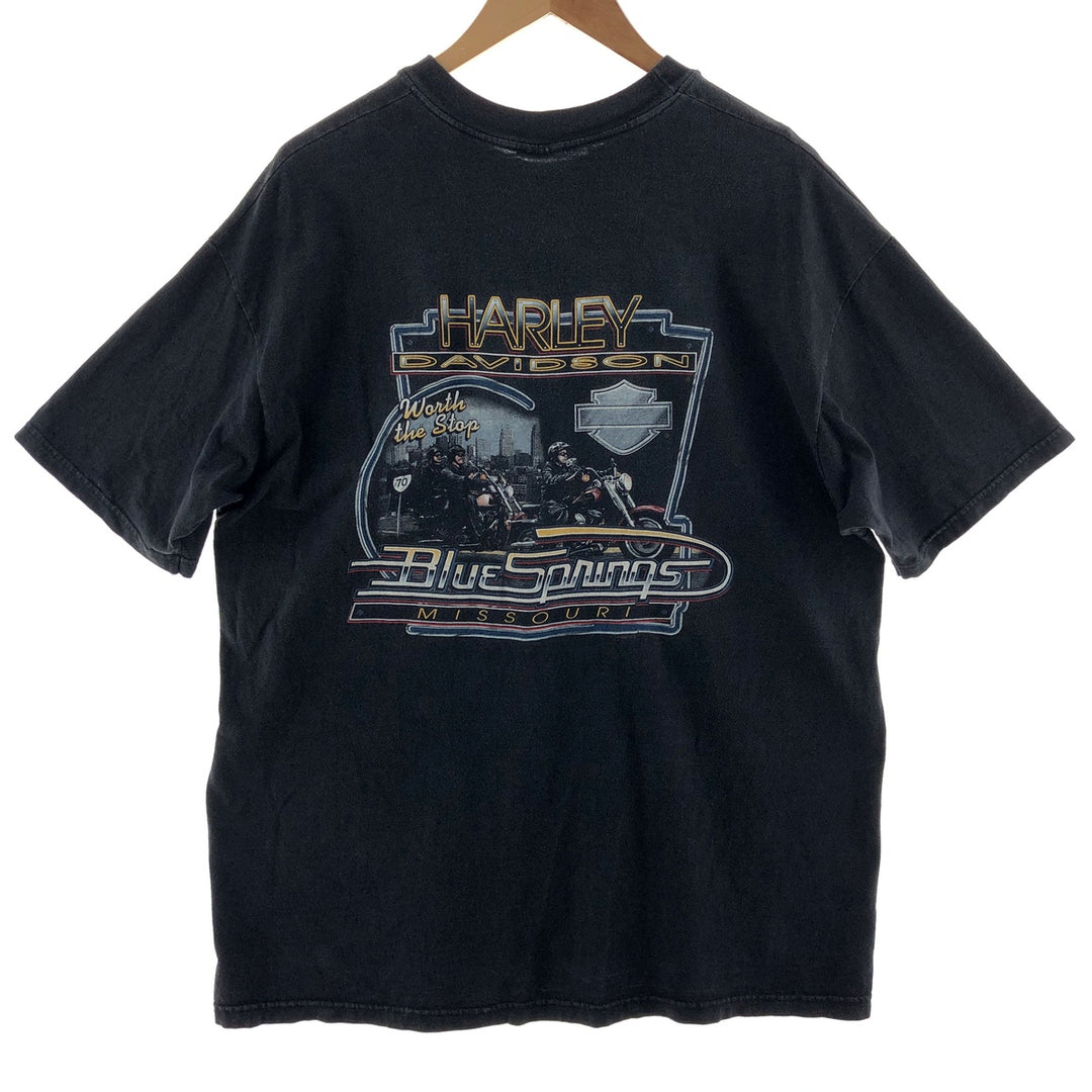 90'S Harley Davidson double-sided print motorcycle bike T-shirt made in USA men's XL vintage /eaa381739