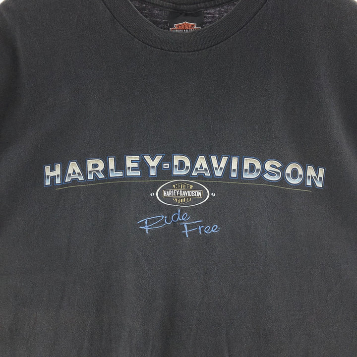 90'S Harley Davidson double-sided print motorcycle bike T-shirt made in USA men's XL vintage /eaa381739