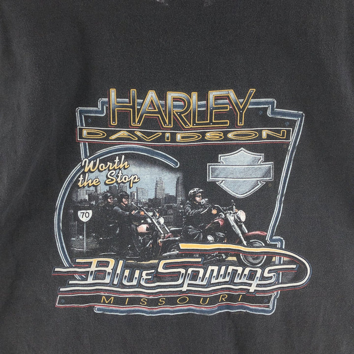 90'S Harley Davidson double-sided print motorcycle bike T-shirt made in USA men's XL vintage /eaa381739