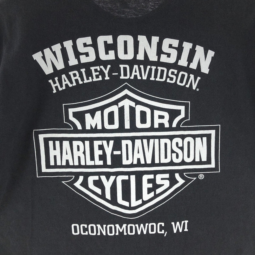 Harley-Davidson Double-sided Print Motorcycle Bike T-Shirt Men's XL /eaa381740