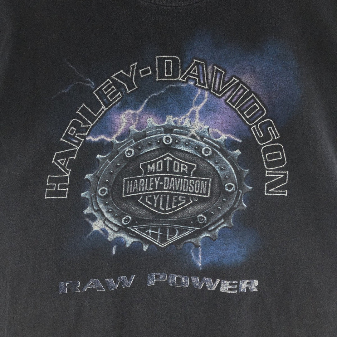 90'S Harley Davidson double-sided print motorcycle bike T-shirt made in USA men's XL vintage /eaa381744