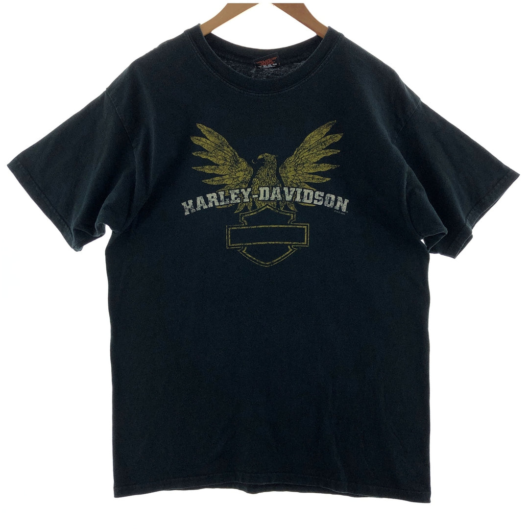 00'S Harley-Davidson Double-sided Print Motorcycle Bike T-shirt Men's L /eaa381753