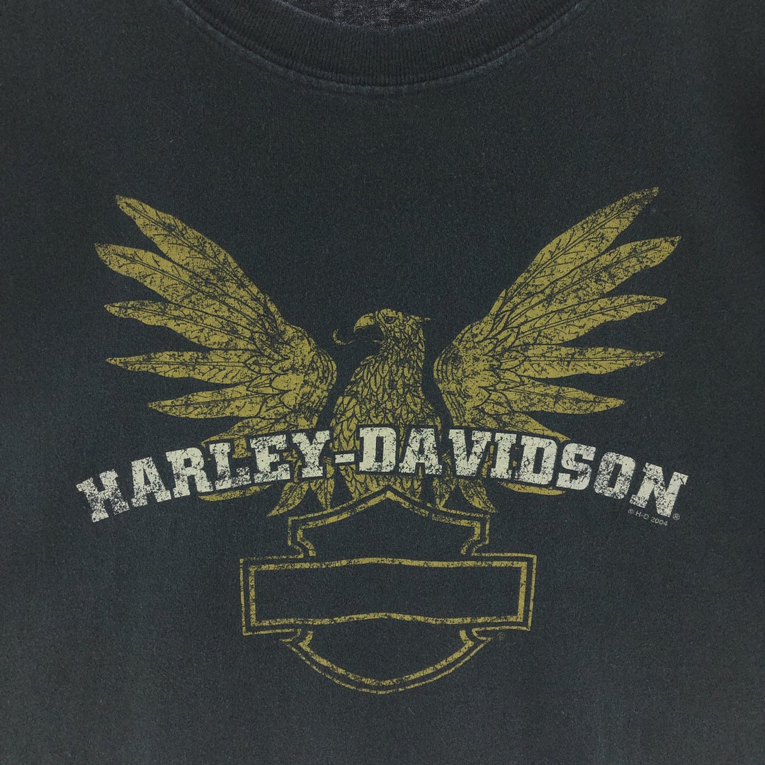 00'S Harley-Davidson Double-sided Print Motorcycle Bike T-shirt Men's L /eaa381753