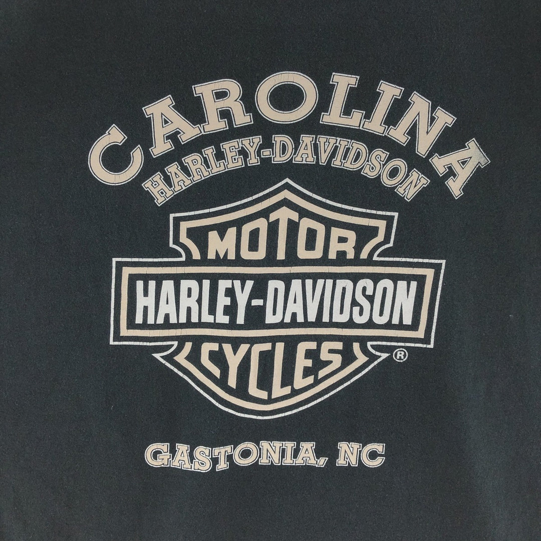 00'S Harley-Davidson Double-sided Print Motorcycle Bike T-shirt Men's L /eaa381753