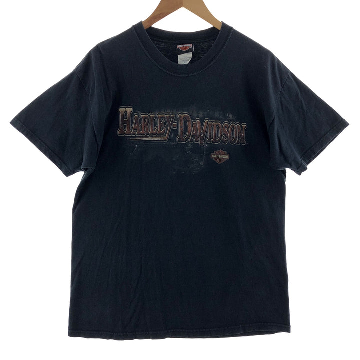 90'S Harley Davidson double-sided print motorcycle bike T-shirt made in USA men's L vintage /eaa381760