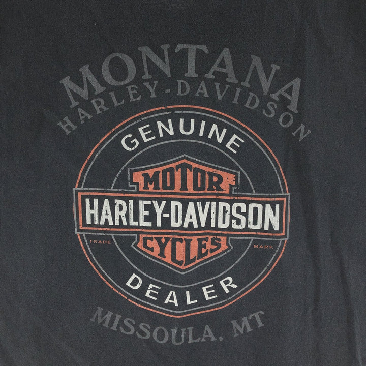 90'S Harley Davidson double-sided print motorcycle bike T-shirt made in USA men's L vintage /eaa381760