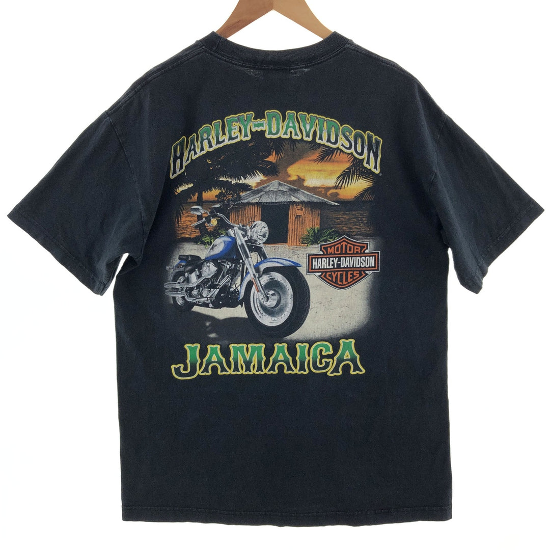 Harley-Davidson Double-sided Print Motorcycle Bike T-Shirt Men's L /eaa381770