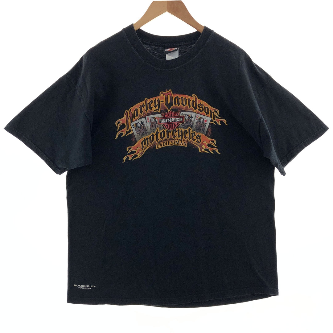 00'S Harley Davidson double-sided print motorcycle bike T-shirt made in USA men's XL /eaa381797