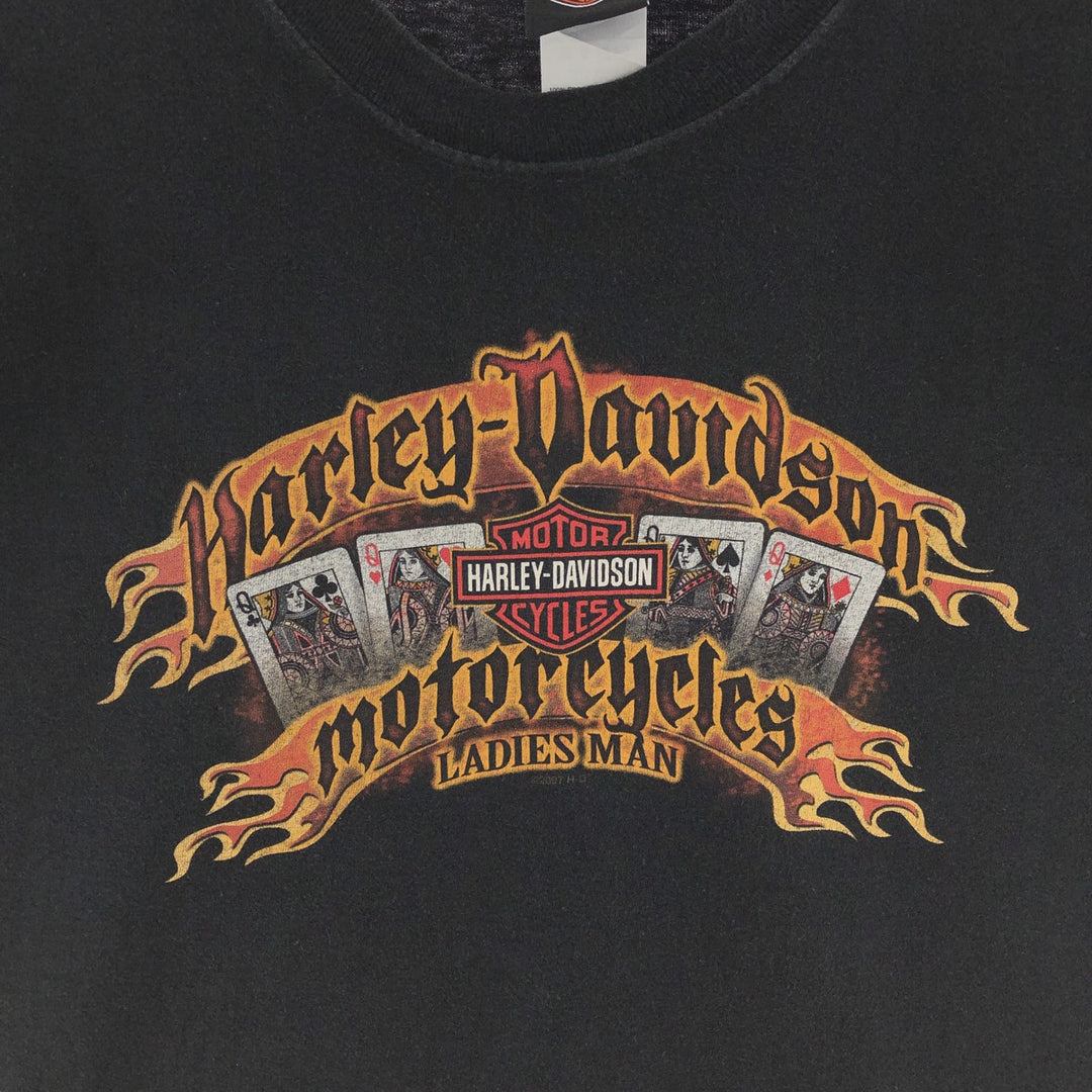 00'S Harley Davidson double-sided print motorcycle bike T-shirt made in USA men's XL /eaa381797