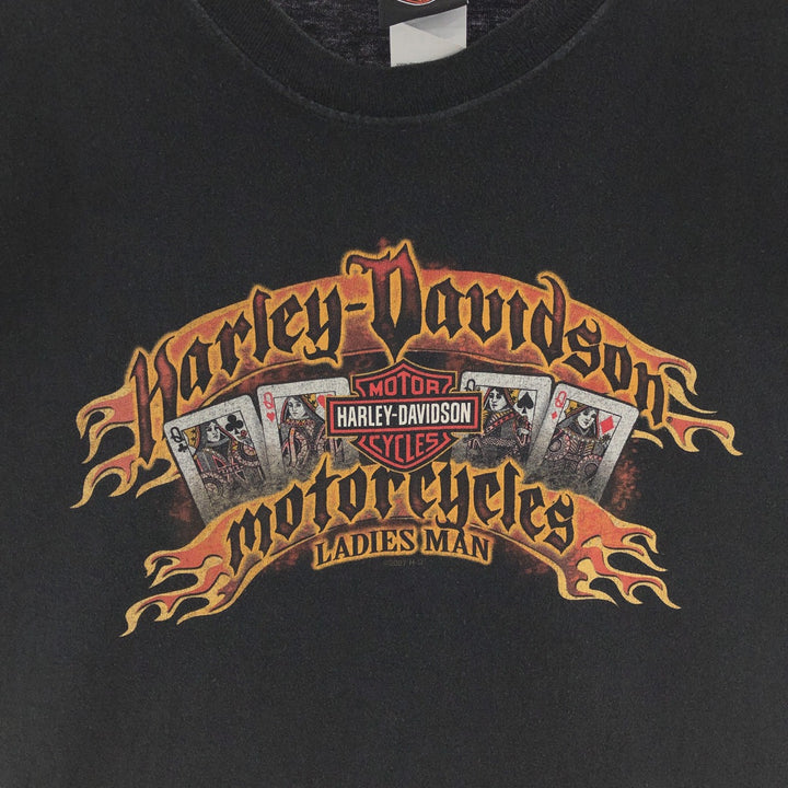 00'S Harley Davidson double-sided print motorcycle bike T-shirt made in USA men's XL /eaa381797