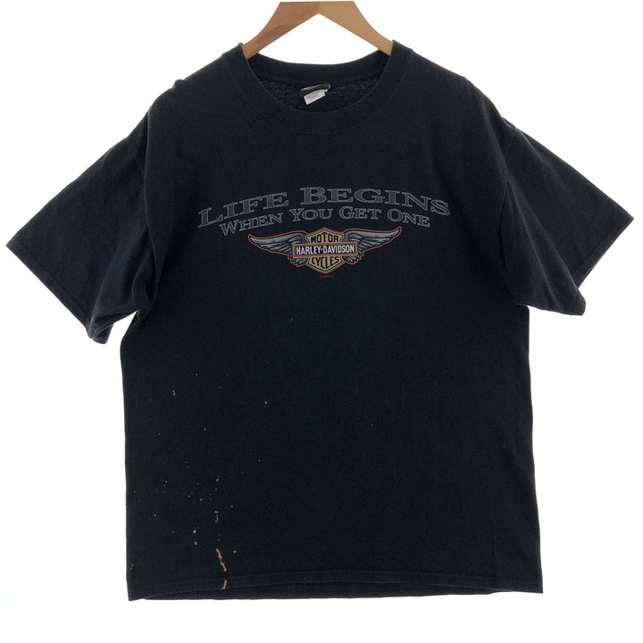 Harley-Davidson Double-sided Print Motorcycle Bike T-Shirt Men's L /eaa381812