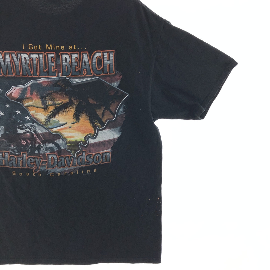 Harley-Davidson Double-sided Print Motorcycle Bike T-Shirt Men's L /eaa381812