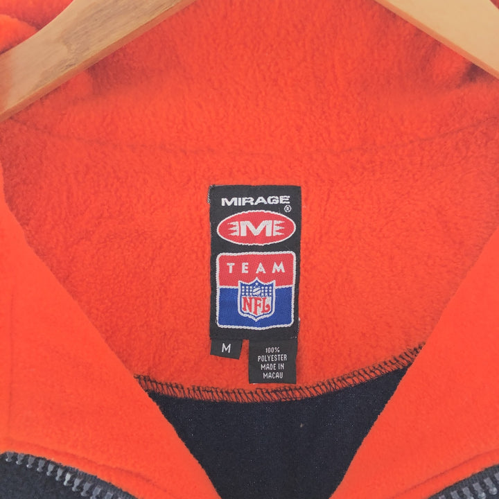 90'S MIRAGE NFL DENVER BRONCOS Denver Broncos Half Zip Fleece Pullover Men's M Vintage /eaa381822