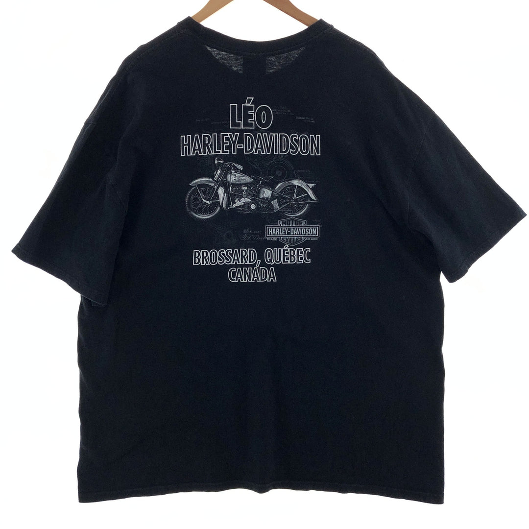 Harley Davidson Double-Sided Print Motorcycle Bike T-Shirt Men's XXL /eaa381855