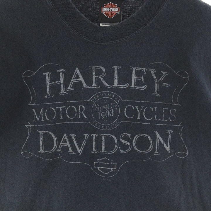 00'S Harley-Davidson Double-sided Print Motorcycle Bike T-Shirt Made in USA Men's XL /eaa381870