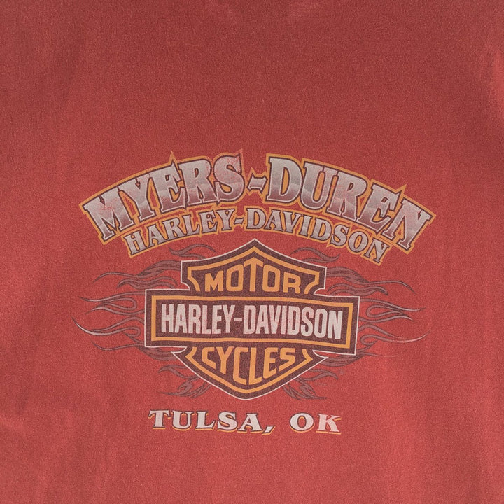 00'S Harley Davidson Eagle Pattern Double-sided Print Motorcycle Bike T-shirt Made in USA Men's XL /eaa381878