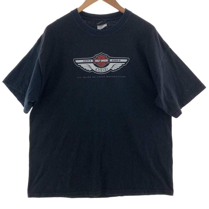 Harley Davidson Double-Sided Print Motorcycle Bike T-Shirt Men's XL /eaa381882