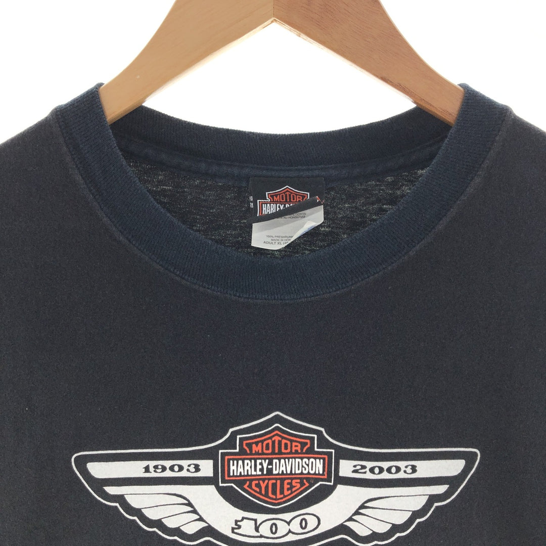 Harley Davidson Double-Sided Print Motorcycle Bike T-Shirt Men's XL /eaa381882