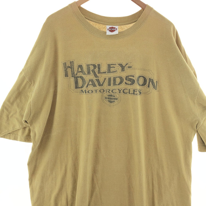 Big size Harley Davidson double-sided print motorcycle bike T-shirt made in USA men's XXXL /eaa381886