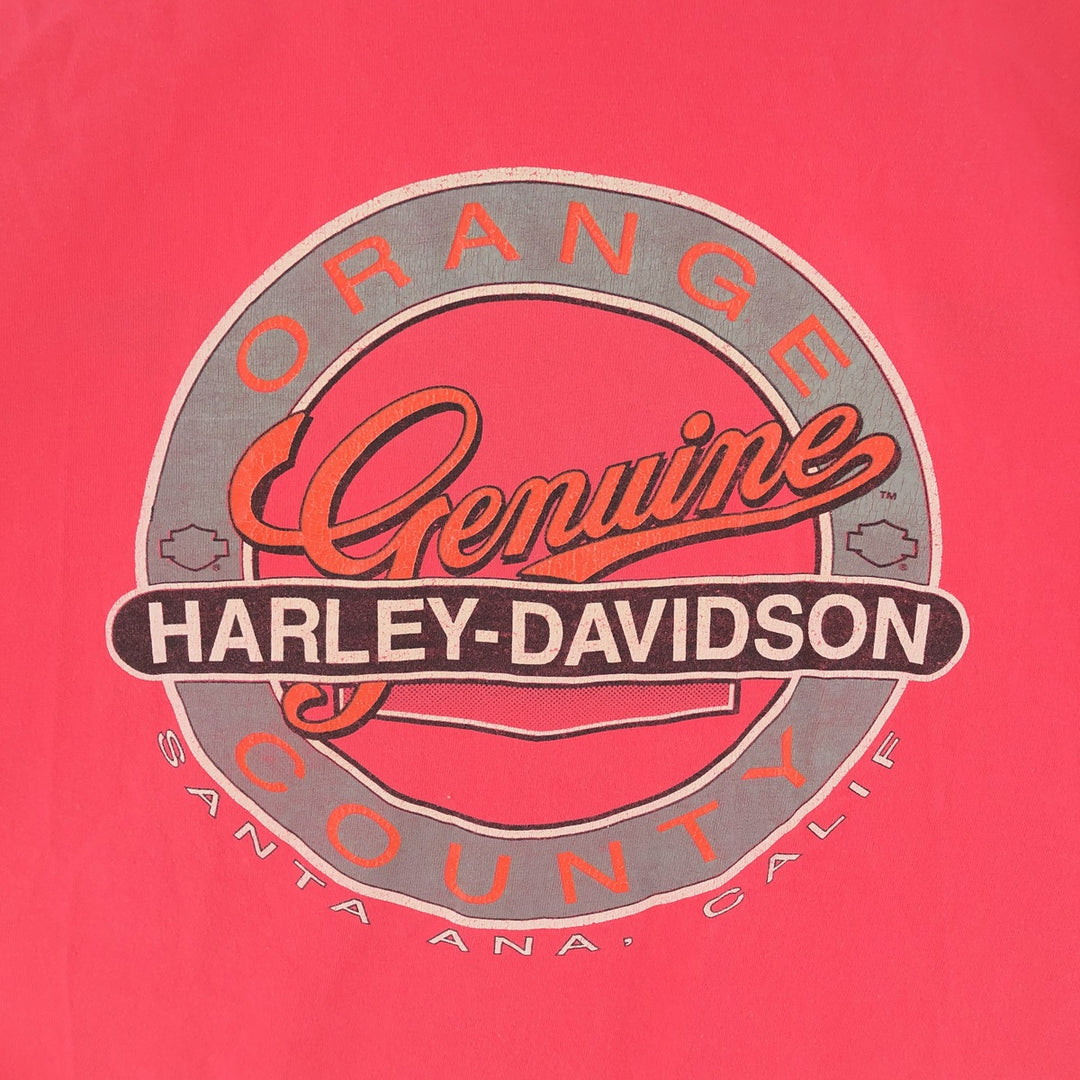 90'S Harley Davidson double-sided print motorcycle bike T-shirt made in USA men's XL vintage /eaa381915