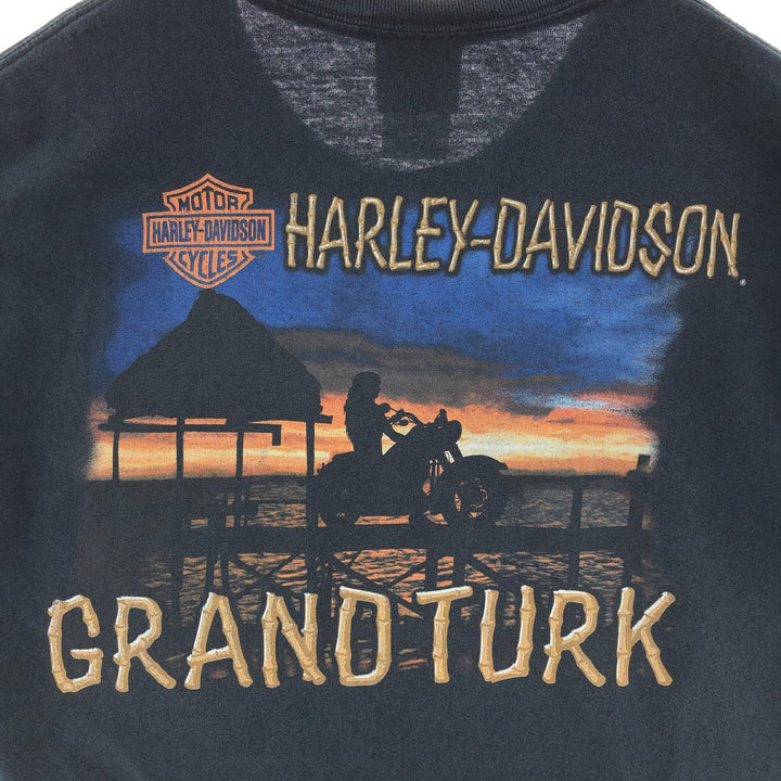 90s~00'S Harley Davidson Back Print Motorcycle Bike T-Shirt Men's L /eaa381943