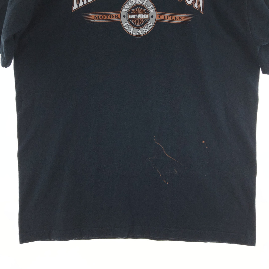 00'S Harley Davidson Double-sided Triple Print Motorcycle Bike T-Shirt Made in USA Men's XL /eaa381962