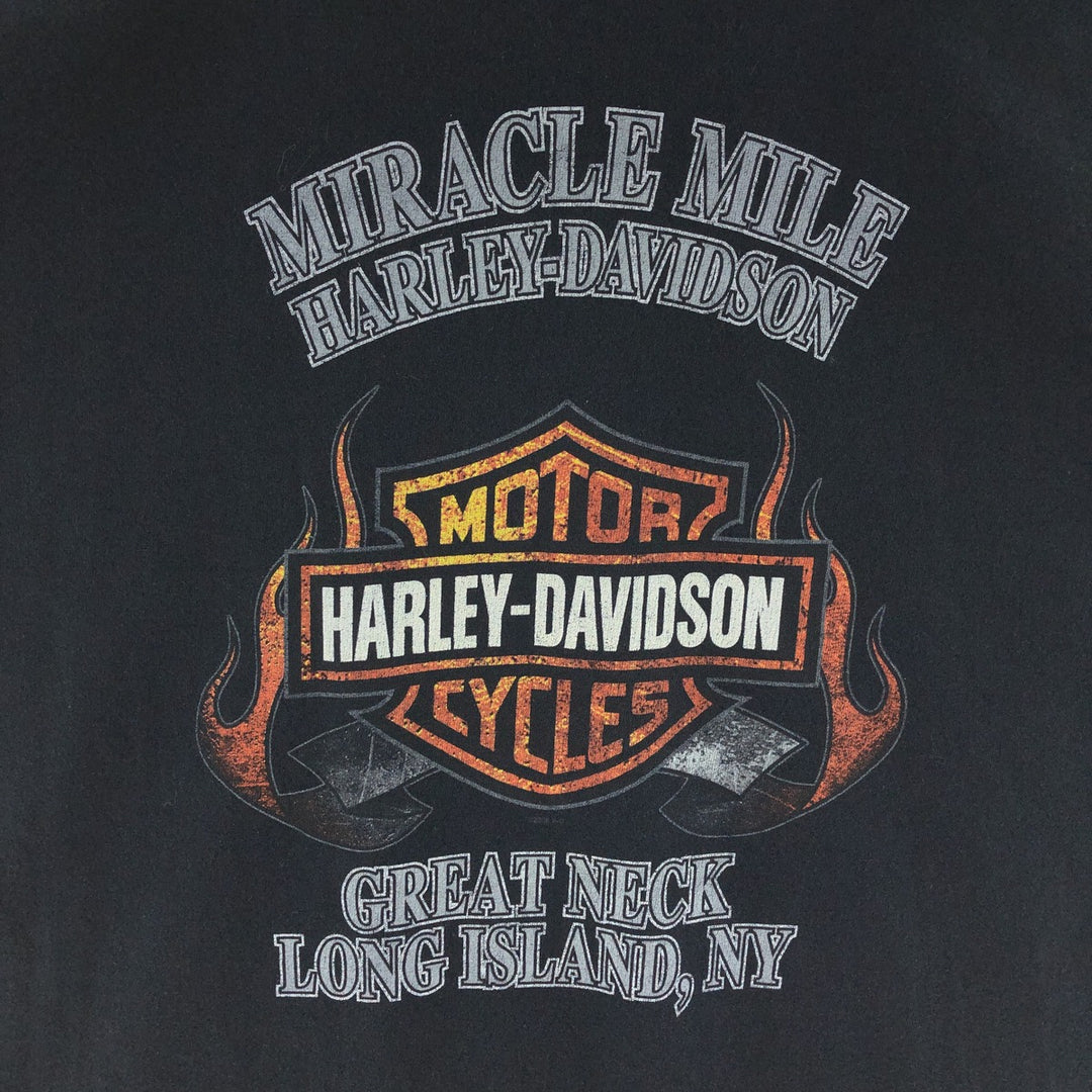 00'S Harley Davidson Double-sided Triple Print Motorcycle Bike T-Shirt Made in USA Men's XL /eaa381962