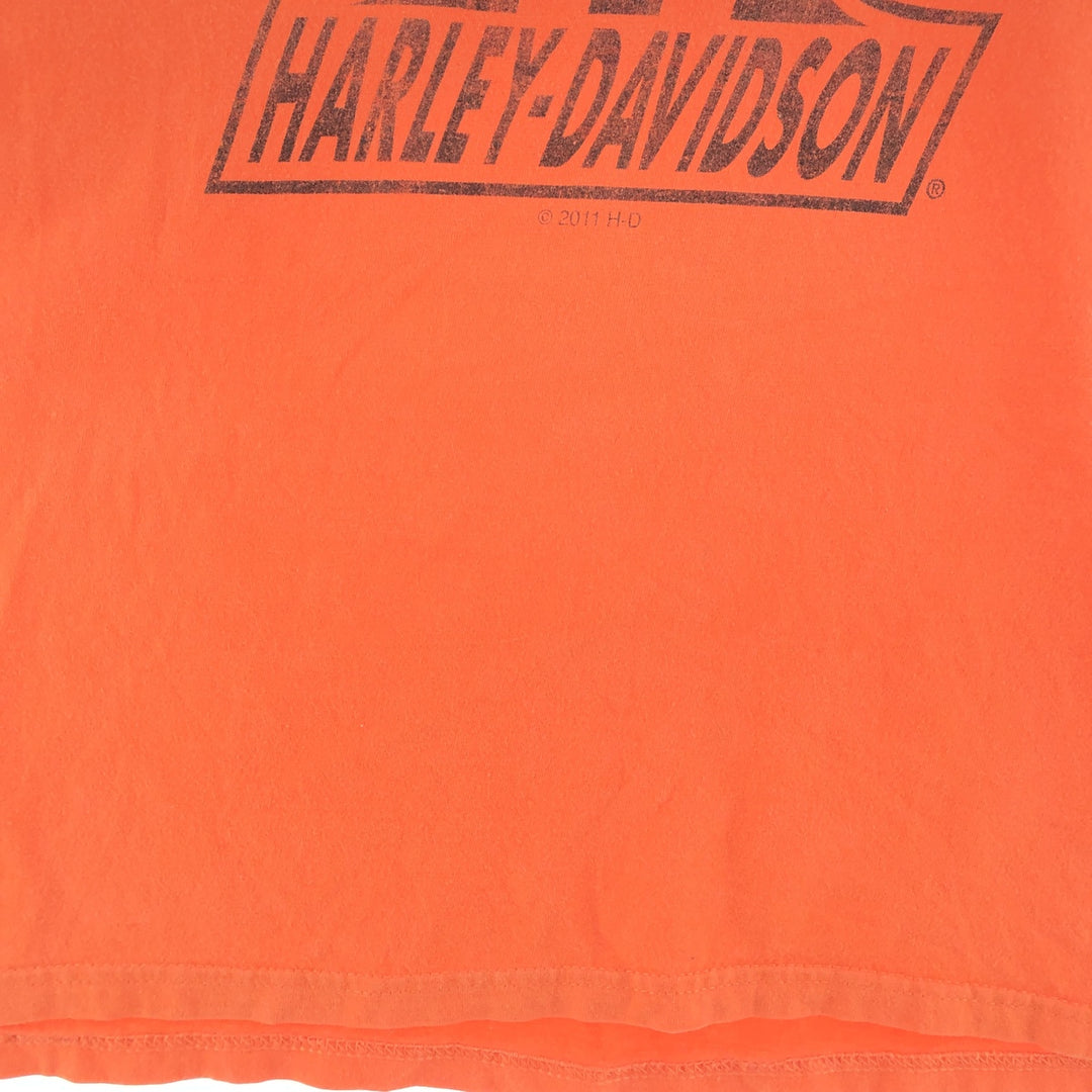 Harley Davidson Double-Sided Print Motorcycle Bike T-Shirt Men's L /eaa381963