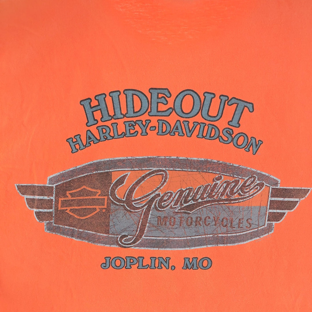 Harley Davidson Double-Sided Print Motorcycle Bike T-Shirt Men's L /eaa381963