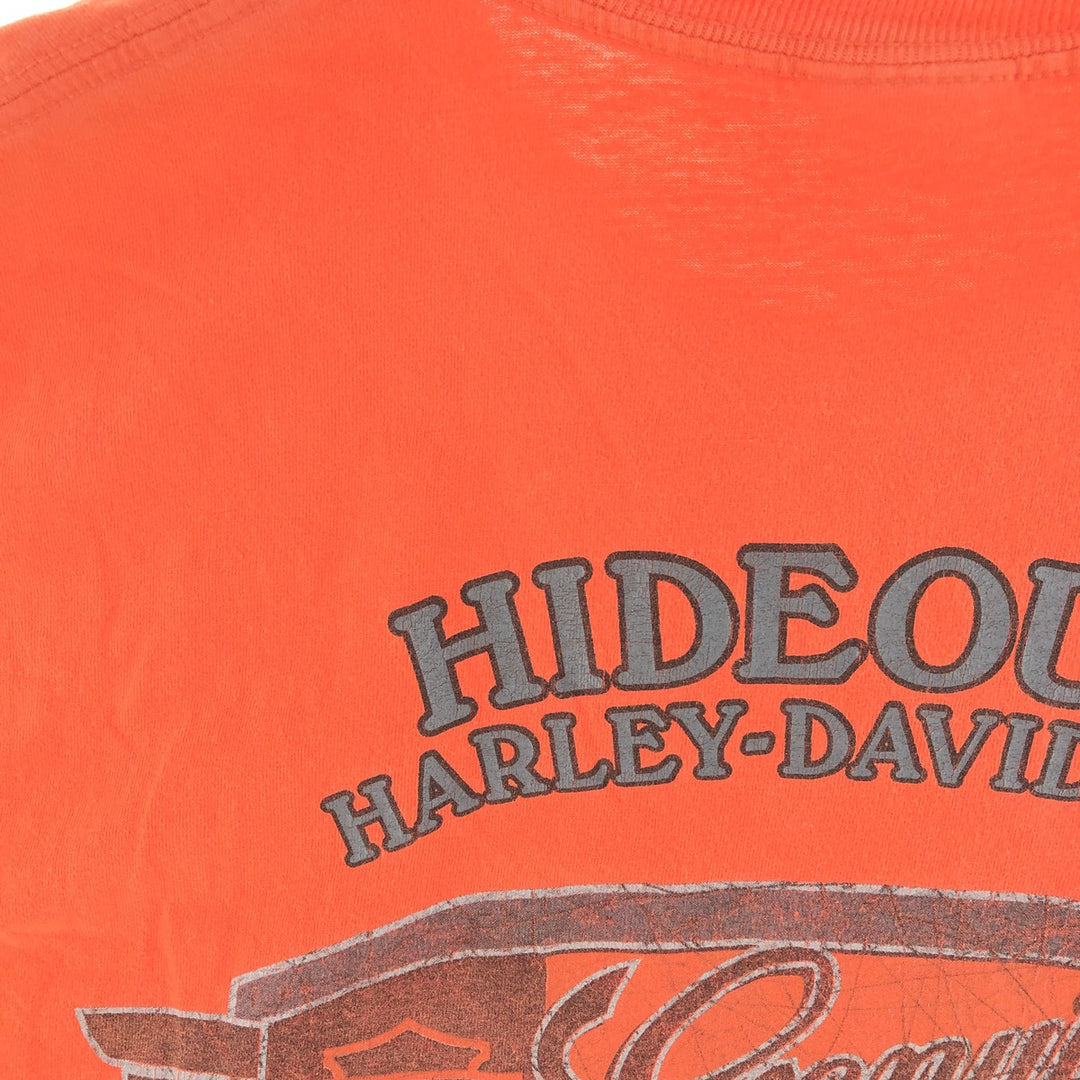 Harley Davidson Double-Sided Print Motorcycle Bike T-Shirt Men's L /eaa381963