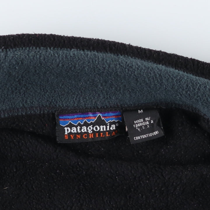 90'S Patagonia SYNCHILLA fleece vest made in USA, men's M size, vintage / eaa381972