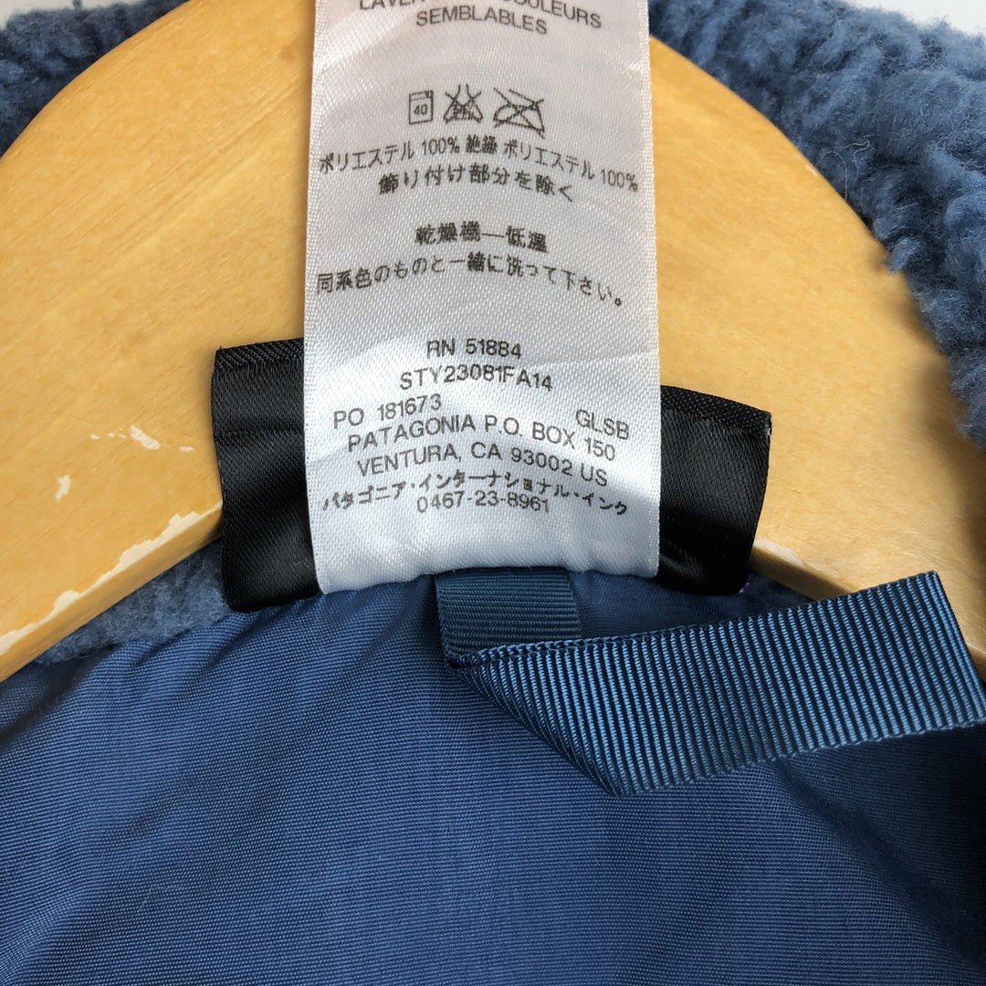 Patagonia Retro-X Vest 23081FA14 Fleece Vest, Women's Size Small polyester blue type Vintage Second Hand