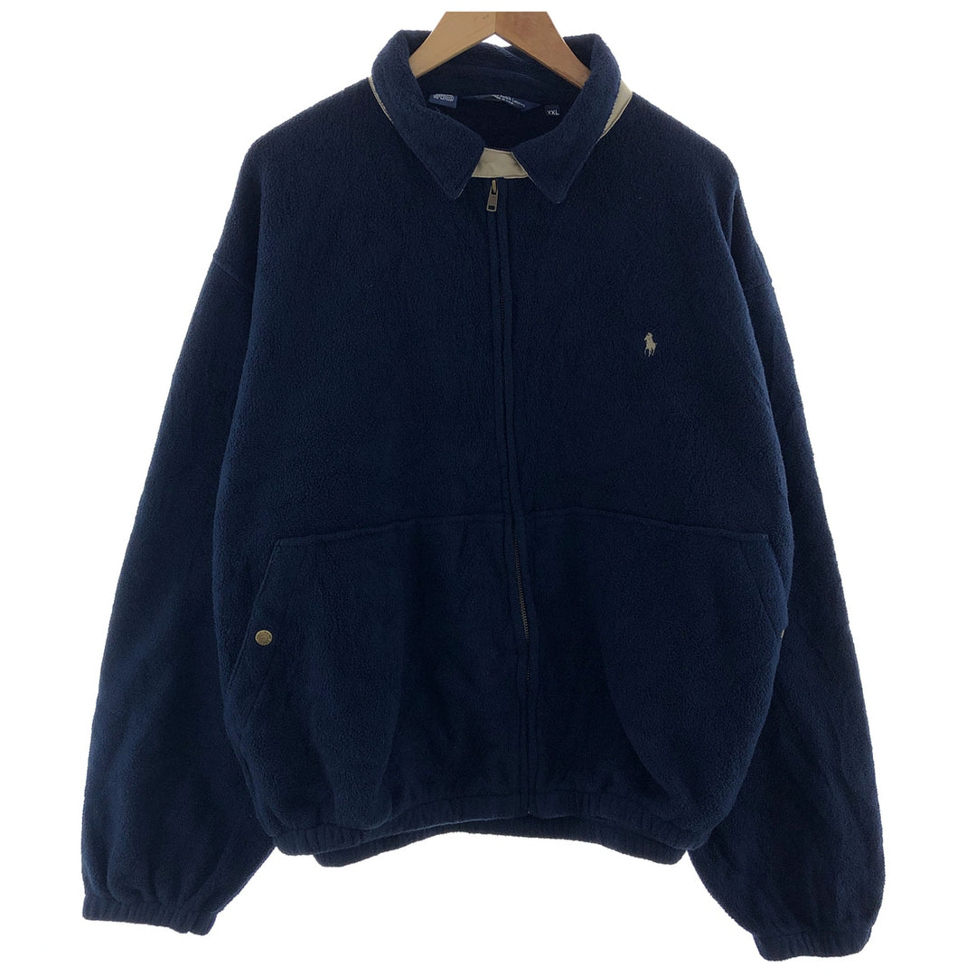 90'S Ralph Lauren POLO by Ralph Lauren Swing Top Type Fleece Jacket Made in USA Men's XXL /eaa382012