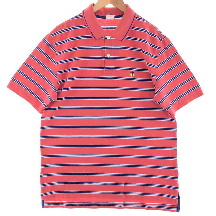 Brooks Brothers Est.1818 Short Sleeve Striped Polo Shirt Men's L /eaa382055