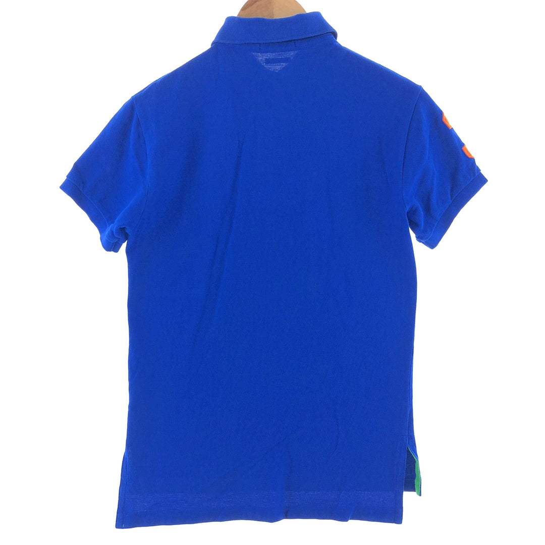 Ralph Lauren POLO RALPH LAUREN CUSTOM FIT Big Pony Short Sleeve Polo Shirt Men's XS cotton blue type Vintage Second Hand