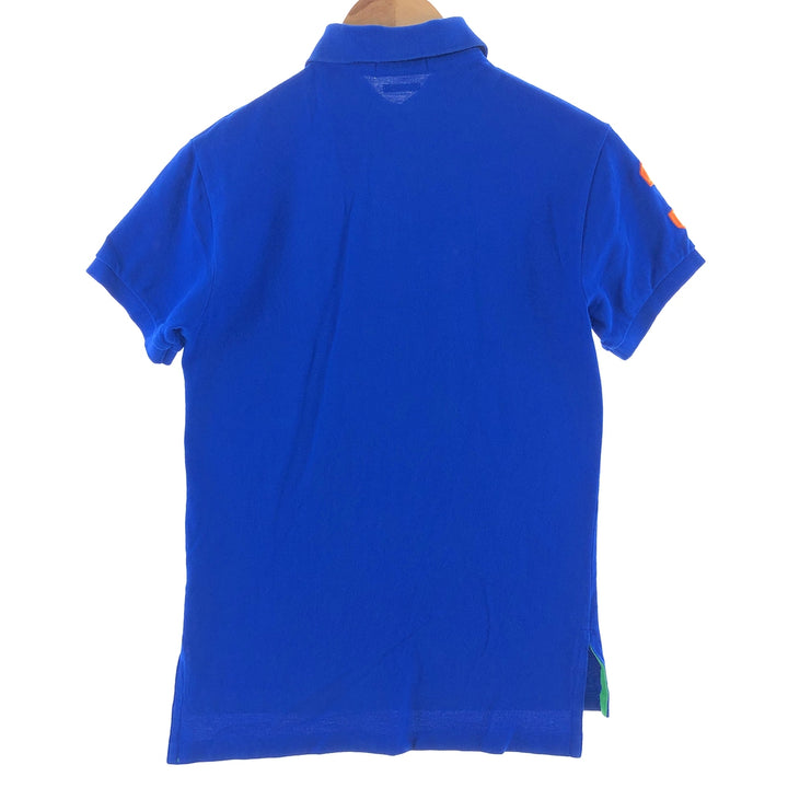 Ralph Lauren POLO RALPH LAUREN CUSTOM FIT Big Pony Short Sleeve Polo Shirt Men's XS cotton blue type Vintage Second Hand