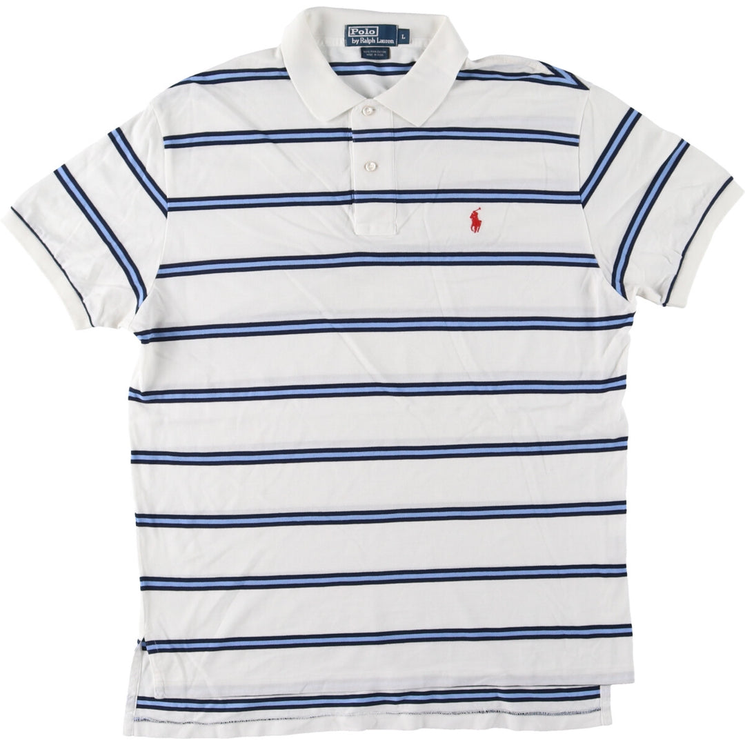 Ralph Lauren POLO by Ralph Lauren short sleeve striped polo shirt men's L /eaa382101