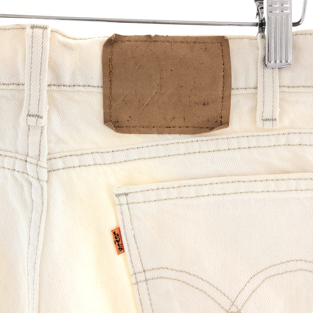 90'S Levi's 550 Relaxed Fit White Denim Shorts Shorts Made in USA Men's W33 Vintage /eaa382123