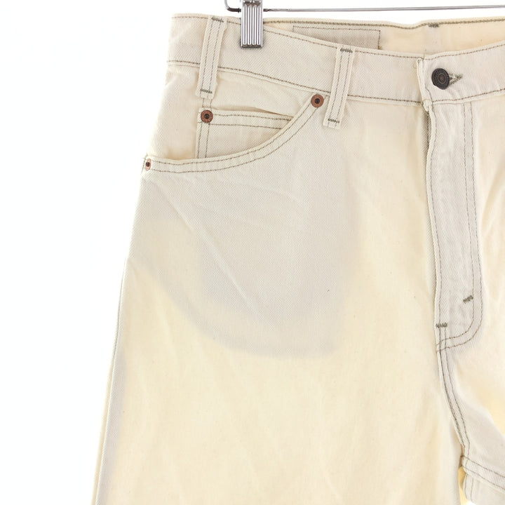 90'S Levi's 550 Relaxed Fit White Denim Shorts Shorts Made in USA Men's W33 Vintage /eaa382123