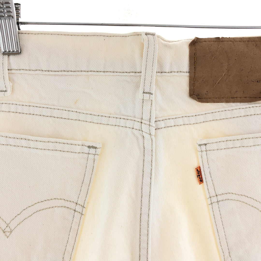 90'S Levi's 550 Relaxed Fit White Denim Shorts Shorts Made in USA Men's W33 Vintage /eaa382123