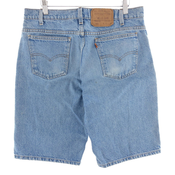 90'S Levi's 550 denim shorts, half pants, men's size W33, vintage / eaa382130