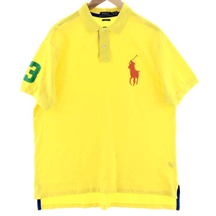 Ralph Lauren POLO RALPH LAUREN CUSTOM FIT Big Pony Short Sleeve Polo Shirt Men's XL /eaa382195